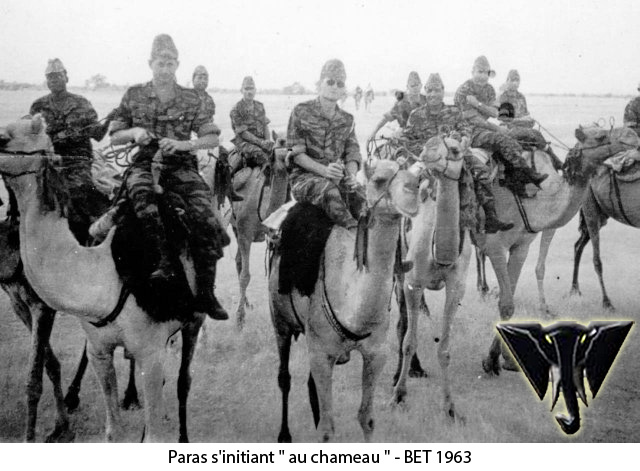 Paras s\'initiant \" au chameau \" - BET 1963 